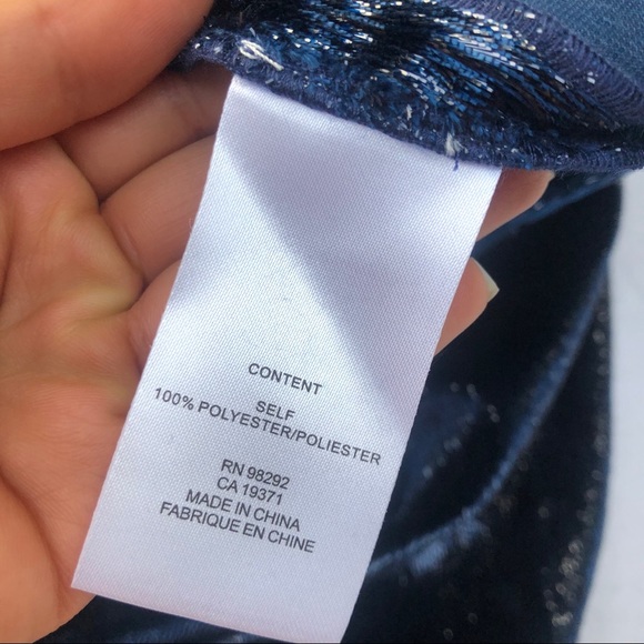 Tibi Stella Metallic Velvet Wide Leg Crop Pants 6 - Picture 6 of 10